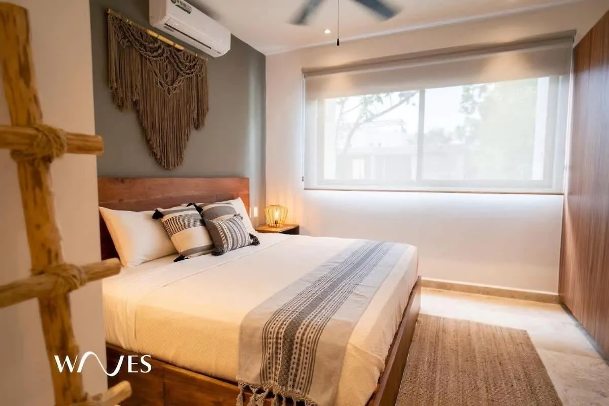 בית נופש טולום Prime Location 2 Bedroom Apartment With Natural Ligthed & Lx Amenities By Waves Management